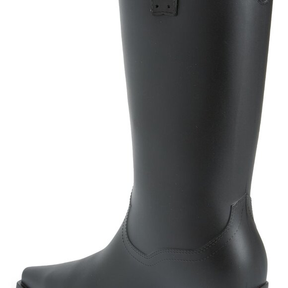 NWOB/NWT Jeffrey Campbell THUNDRSTRM Matte Black Rubber Cowboy Rain Boots Size 8 - Picture 6 of 6